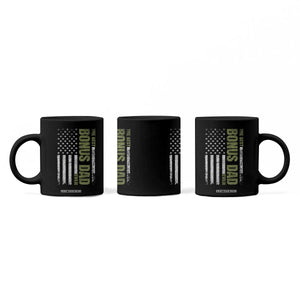 Bonus Dad Coffee Mug American Flag Best Bonus Dad Ever Fathers Day TS10 Print Your Wear