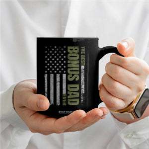 Bonus Dad Coffee Mug American Flag Best Bonus Dad Ever Fathers Day TS10 Print Your Wear