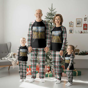 Retro Bigfoot Wildflower Plaid Pajama Set Vintage Sasquatch Funny Cryptid TS10 Christmas Plaid Print Your Wear