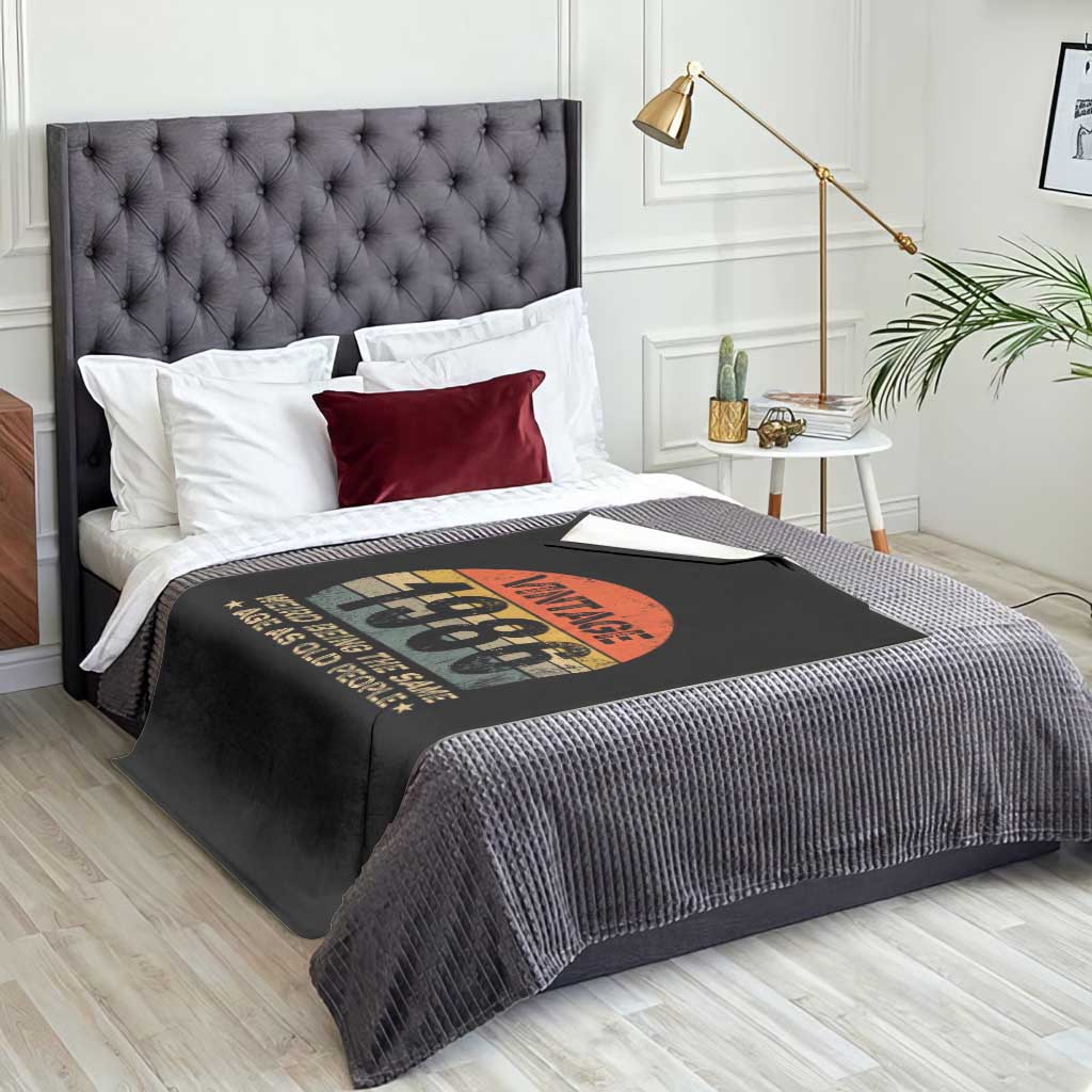 40th Birthday Throw Blanket Retro 1986 Weird Being The Same Age As Old People TS10 Print Your Wear