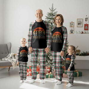 40th Birthday Plaid Pajama Set Retro 1986 Weird Being The Same Age As Old People TS10 Christmas Plaid Print Your Wear