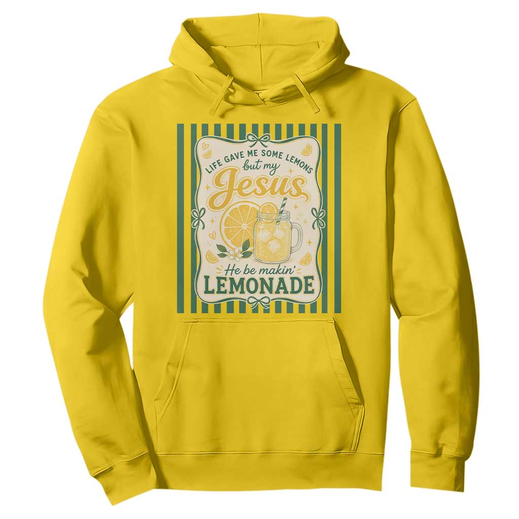 Jesus Lemonade Hoodie Funny Christian Life Gave Me Lemons But My Jesus Makes Lemonade TS10 Daisy Print Your Wear