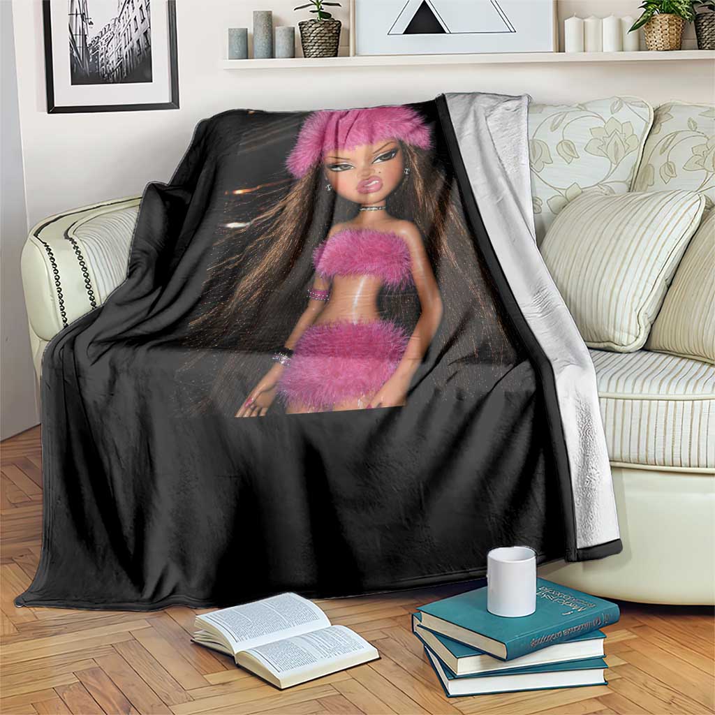 Funny Disgusting Doll Face Meme Throw Blanket Expression Hilarious Sarcastic TS10 Print Your Wear