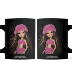 Funny Disgusting Doll Face Meme Coffee Mug Expression Hilarious Sarcastic TS10 Black Print Your Wear
