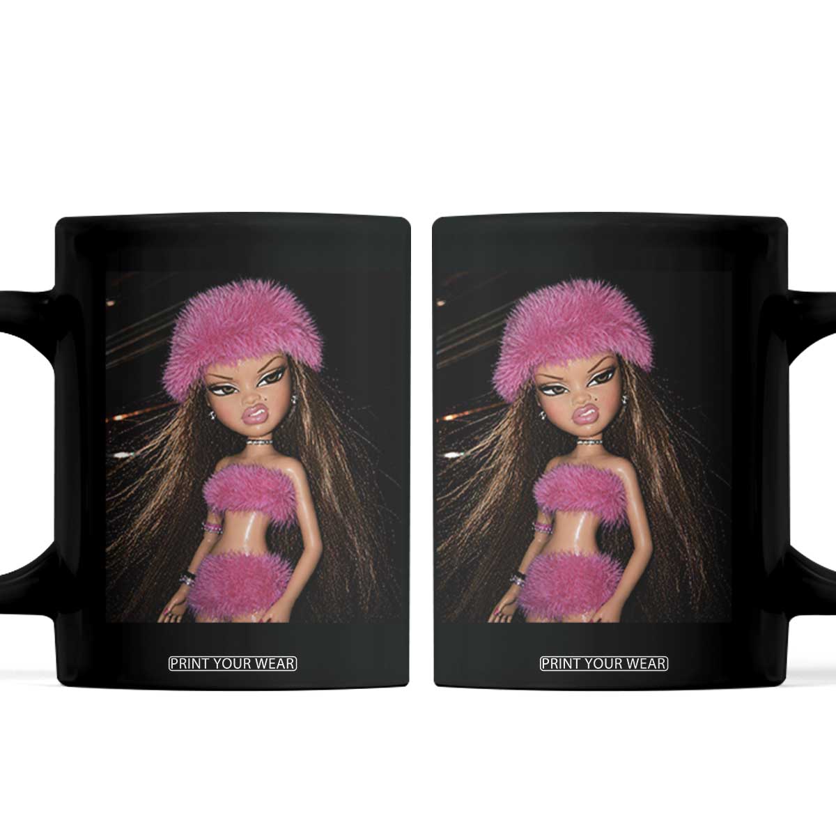 Funny Disgusting Doll Face Meme Coffee Mug Expression Hilarious Sarcastic TS10 Black Print Your Wear