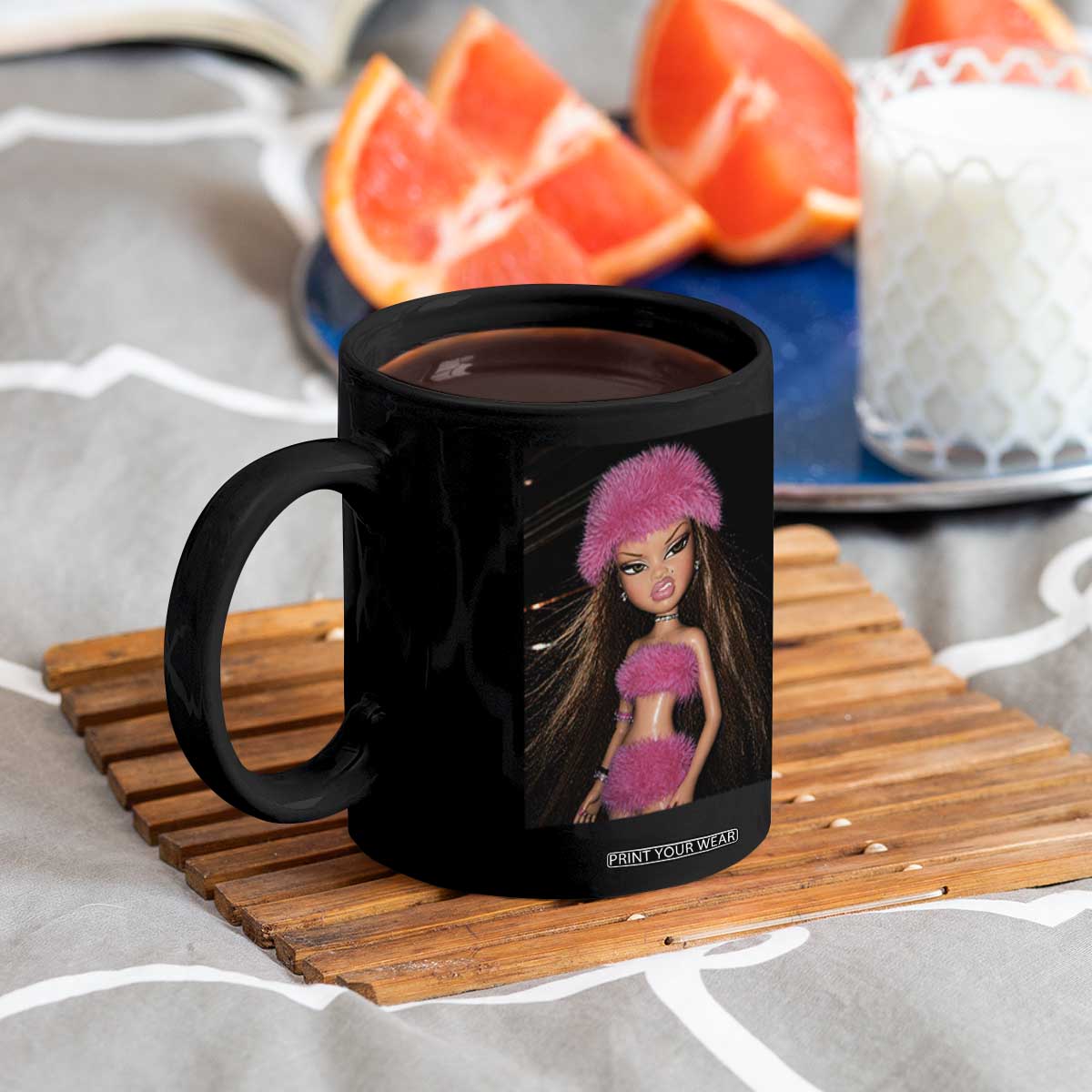 Funny Disgusting Doll Face Meme Coffee Mug Expression Hilarious Sarcastic TS10 Print Your Wear