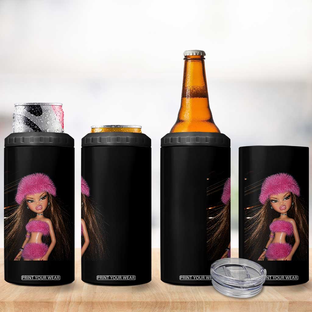Funny Disgusting Doll Face Meme 4 in 1 Can Cooler Tumbler Expression Hilarious Sarcastic TS10 Print Your Wear