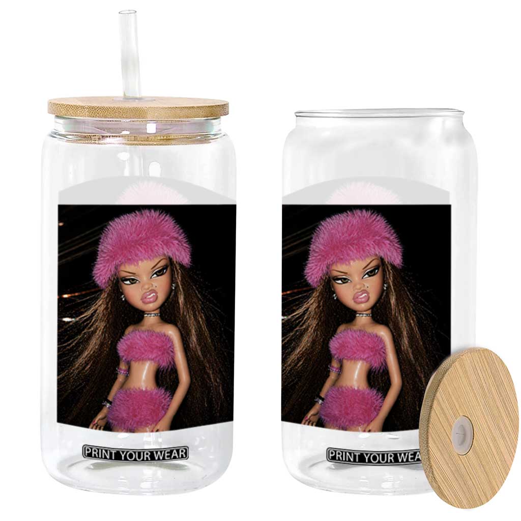 Funny Disgusting Doll Face Meme Glass Can Expression Hilarious Sarcastic TS10 Print Your Wear