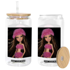Funny Disgusting Doll Face Meme Glass Can Expression Hilarious Sarcastic TS10 Print Your Wear