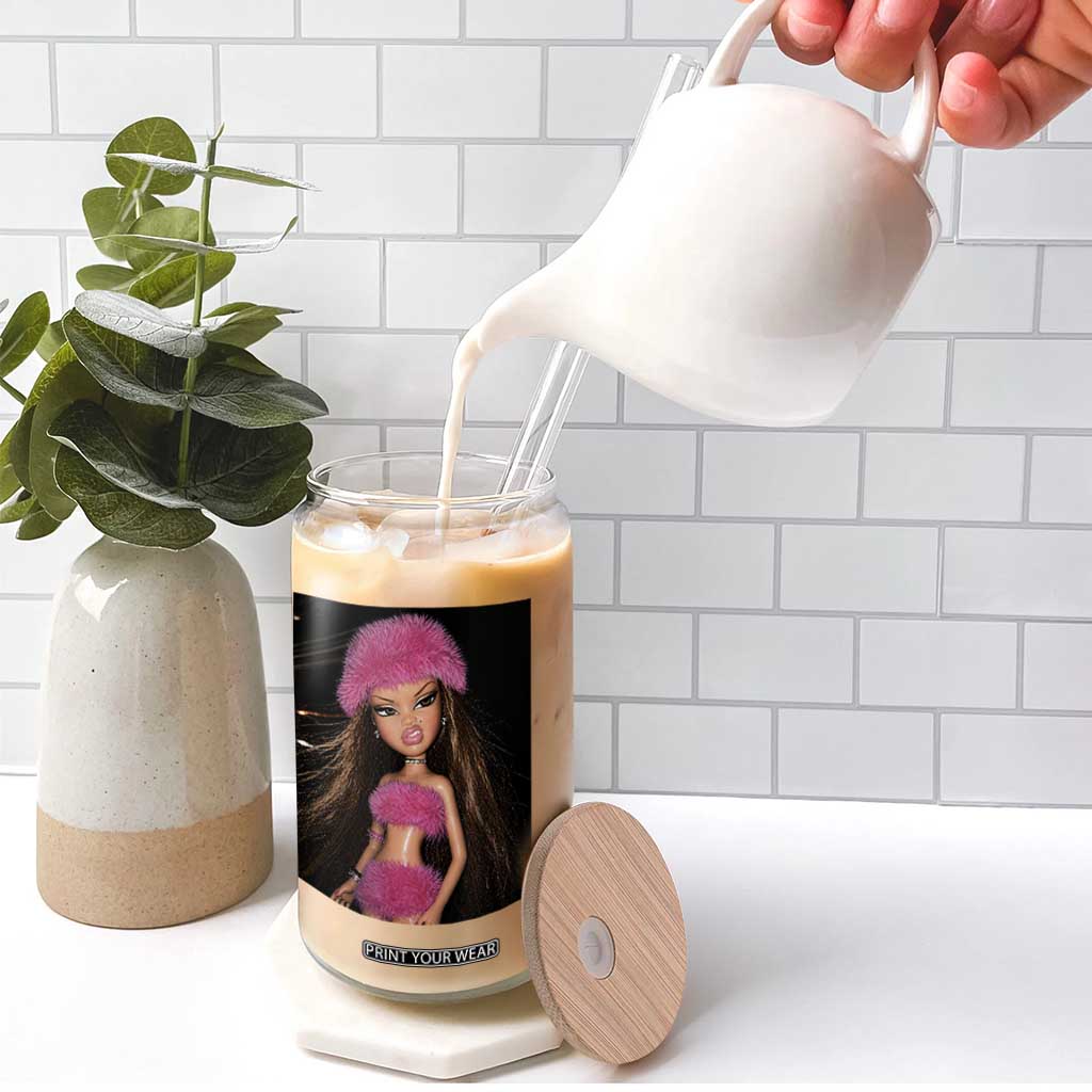 Funny Disgusting Doll Face Meme Glass Can Expression Hilarious Sarcastic TS10 Print Your Wear