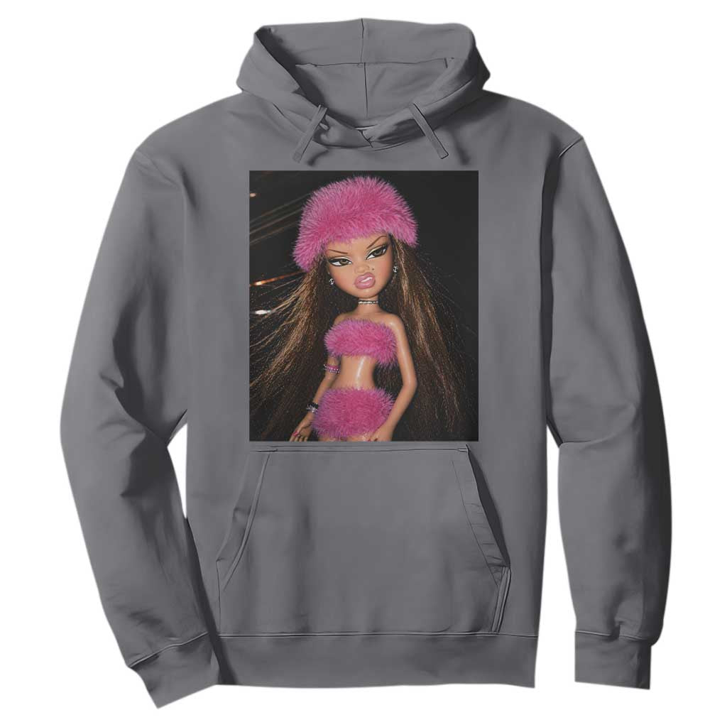 Funny Disgusting Doll Face Meme Hoodie Expression Hilarious Sarcastic TS10 Charcoal Print Your Wear