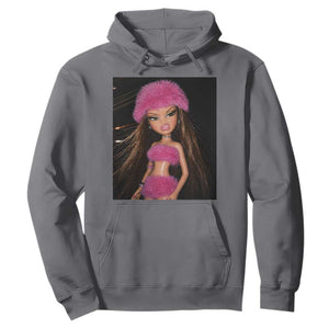 Funny Disgusting Doll Face Meme Hoodie Expression Hilarious Sarcastic TS10 Charcoal Print Your Wear