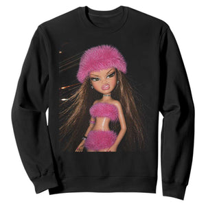 Funny Disgusting Doll Face Meme Sweatshirt Expression Hilarious Sarcastic TS10 Black Print Your Wear