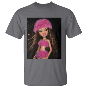 Funny Disgusting Doll Face Meme T Shirt Expression Hilarious Sarcastic TS10 Charcoal Print Your Wear