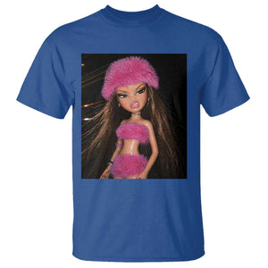 Funny Disgusting Doll Face Meme T Shirt Expression Hilarious Sarcastic TS10 Royal Blue Print Your Wear