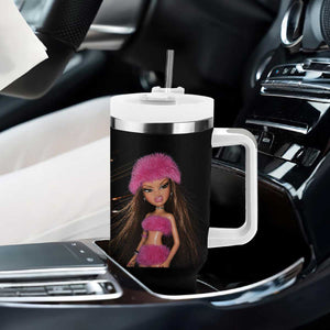 Funny Disgusting Doll Face Meme Tumbler With Handle Expression Hilarious Sarcastic TS10 Print Your Wear