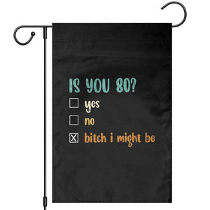 80th Birthday Garden Flag Funny Is You 80 Gift Idea 80 Year Old TS10 Black Print Your Wear