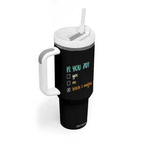 70th Birthday Tumbler With Handle Funny Is You 70 Gift Idea 70 Year Old TS10 Print Your Wear