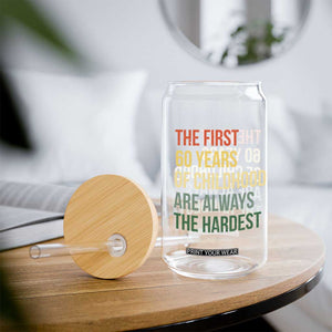 60th Birthday Glass Can Retro The First 60 Years Childhood Hardest TS10 Print Your Wear
