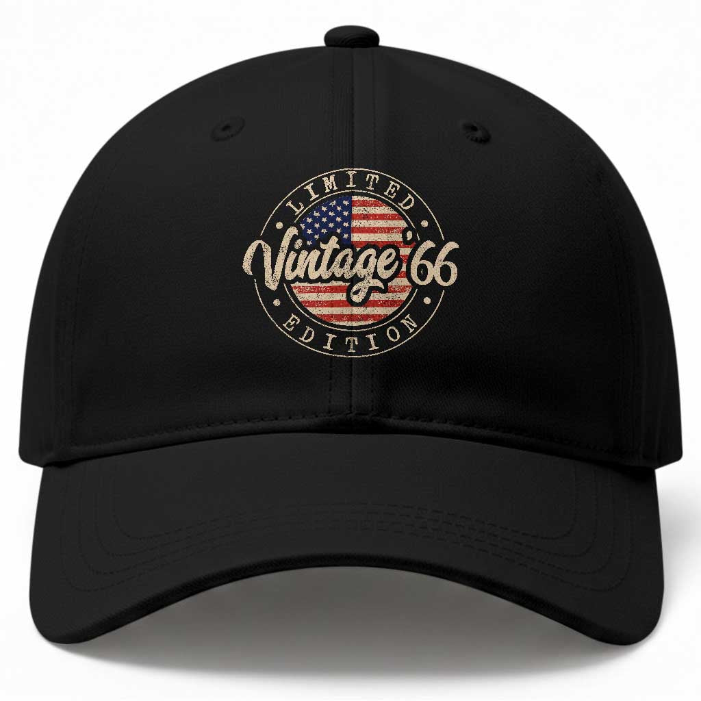 Vintage 1966 Stamp Baseball Cap Funny 60th Birthday USA Flag 60 Year Old Bday TS10 Print Your Wear