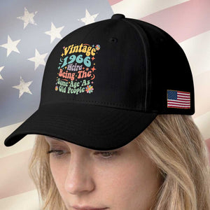 Funny 60th Birthday Baseball Cap Retro Groovy 1966 Weird Being The Same Age As Old People TS10 Print Your Wear