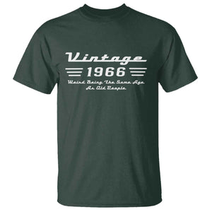 Vintage 60th Birthday T Shirt 60yr 1966 Weird Being The Same Age As Old People TS10 Dark Forest Green Print Your Wear