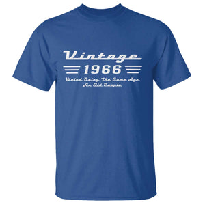 Vintage 60th Birthday T Shirt 60yr 1966 Weird Being The Same Age As Old People TS10 Royal Blue Print Your Wear