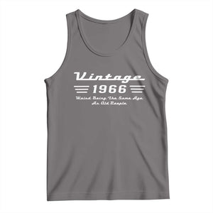 Vintage 60th Birthday Tank Top 60yr 1966 Weird Being The Same Age As Old People TS10 Deep Heather Print Your Wear