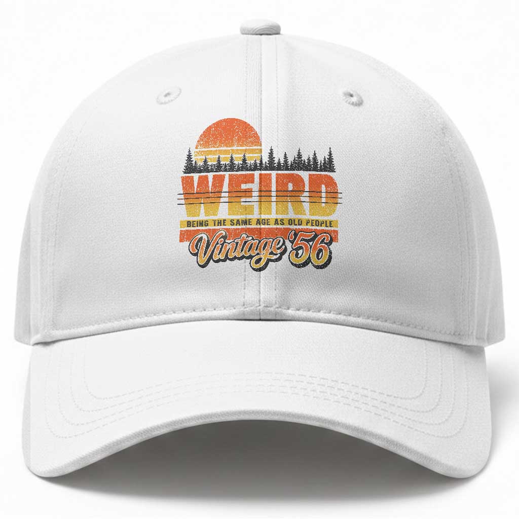 Funny 70th Birthday Baseball Cap Retro 1956 Weird Being The Same Age As Old People TS10 Print Your Wear