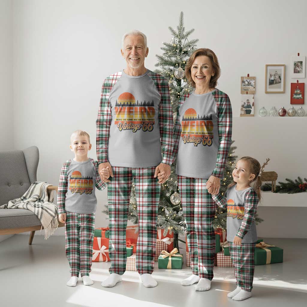 Funny 60th Birthday Plaid Pajama Set Retro 1966 Weird Being The Same Age As Old People TS10 Christmas Plaid Print Your Wear