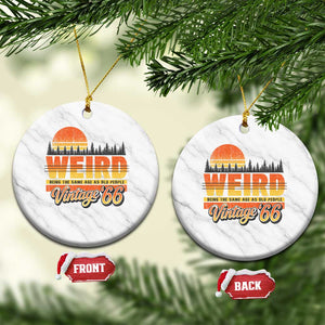Funny 60th Birthday Ceramic Ornament Retro 1966 Weird Being The Same Age As Old People TS10 1pc White Marble Print Your Wear
