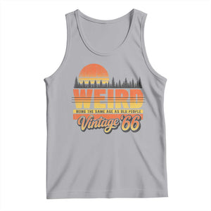 Funny 60th Birthday Tank Top Retro 1966 Weird Being The Same Age As Old People TS10 Athletic Heather Print Your Wear