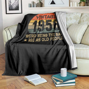 70th Birthday Throw Blanket Retro 1956 Weird Being The Same Age As Old People TS10 Print Your Wear