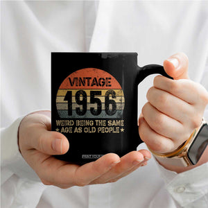 70th Birthday Coffee Mug Retro 1956 Weird Being The Same Age As Old People TS10 Print Your Wear