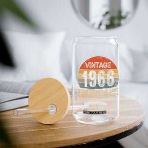 60th Birthday Glass Can Retro 1966 Weird Being The Same Age As Old People TS10 Print Your Wear