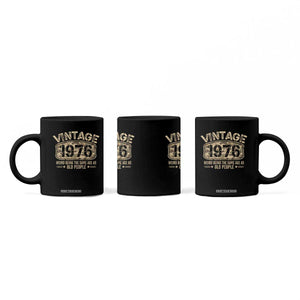 50th Birthday Gift For Men Coffee Mug Retro Camo 1976 Weird Being The Same Age As Old People TS10 Print Your Wear