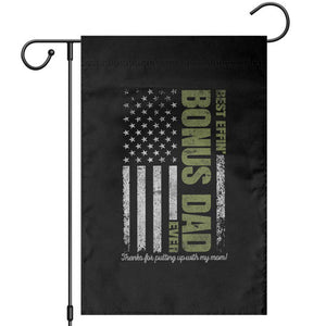 Best Effin Bonus Dad Ever Garden Flag Vintage Step Dad American Flag TS10 Black Print Your Wear