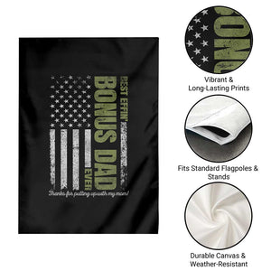 Best Effin Bonus Dad Ever Garden Flag Vintage Step Dad American Flag TS10 Print Your Wear