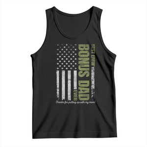 Best Effin Bonus Dad Ever Tank Top Vintage Step Dad American Flag TS10 Black Print Your Wear