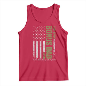 Best Effin Bonus Dad Ever Tank Top Vintage Step Dad American Flag TS10 Red Print Your Wear