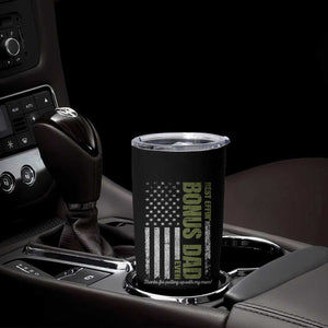 Best Effin Bonus Dad Ever Tumbler Cup Vintage Step Dad American Flag TS10 Print Your Wear
