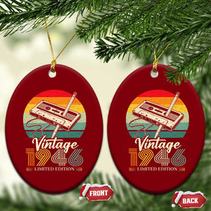 Vintage 1946 Ceramic Ornament 80th Birthday Turning 80 Year Old Gifts TS10 Print Your Wear