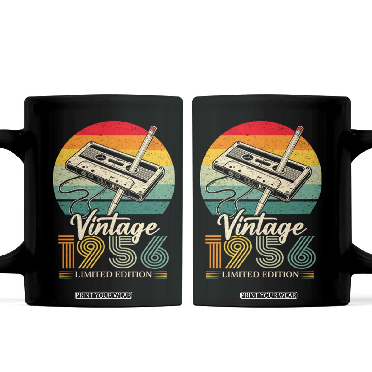 Vintage 1956 Coffee Mug 70th Birthday Turning 70 Year Old Gifts TS10 Black Print Your Wear