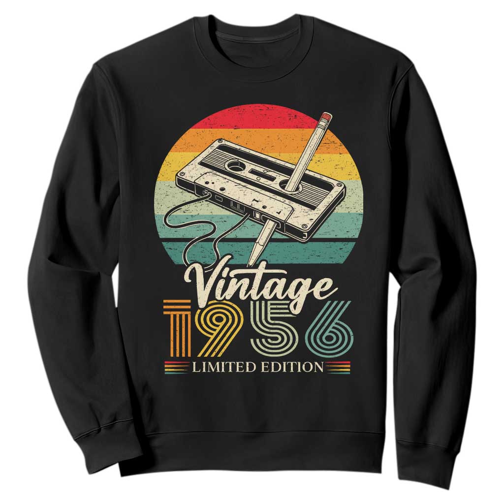 Vintage 1956 Sweatshirt 70th Birthday Turning 70 Year Old Gifts TS10 Black Print Your Wear