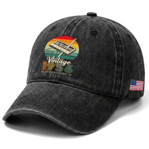 Vintage 1956 Washed Cotton Baseball Cap 70th Birthday Turning 70 Year Old Gifts TS10 Print Your Wear