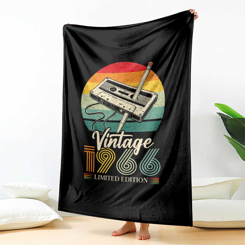 Vintage 1966 Throw Blanket 60th Birthday Turning 60 Year Old Gifts TS10 Print Your Wear