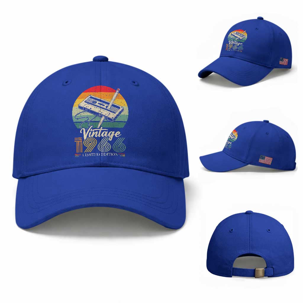 Vintage 1966 Baseball Cap 60th Birthday Turning 60 Year Old Gifts TS10 Baseball Cap Universal Fit Royal Blue Print Your Wear