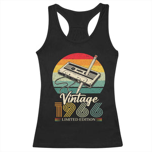Vintage 1966 Racerback Tank Top 60th Birthday Turning 60 Year Old Gifts TS10 Black Print Your Wear