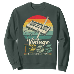 Vintage 1966 Sweatshirt 60th Birthday Turning 60 Year Old Gifts TS10 Dark Forest Green Print Your Wear