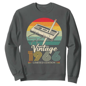 Vintage 1966 Sweatshirt 60th Birthday Turning 60 Year Old Gifts TS10 Dark Heather Print Your Wear